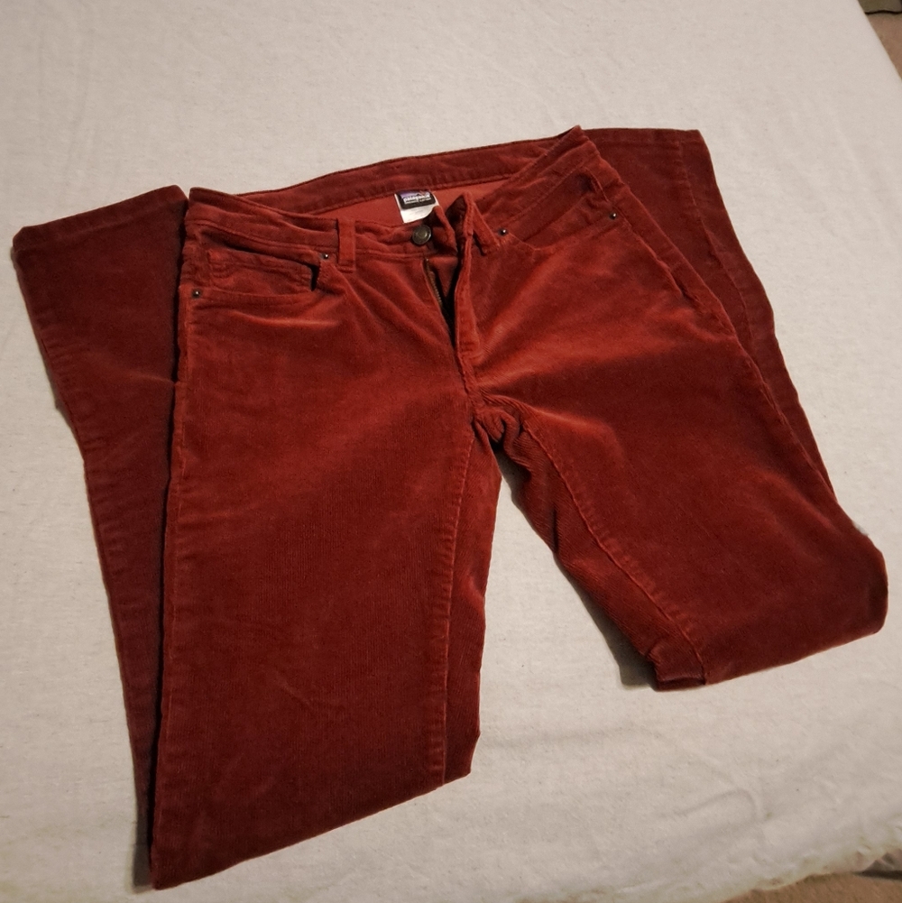 Patagonia Women's Burgundt Corduroy Pants, Sz 26